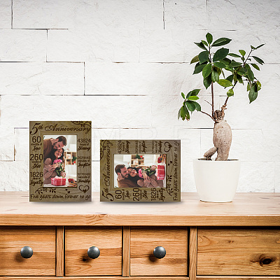 Natural Wood Photo Frames AJEW-WH0292-067-1