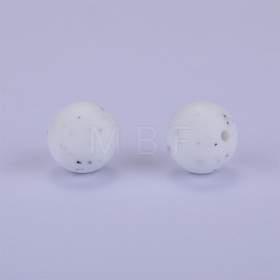 Round Silicone Focal Beads SI-JX0046A-64-1