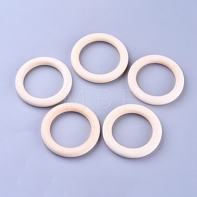 Unfinished Wood Linking Rings LS-WOOD-F002-01-70mm-1