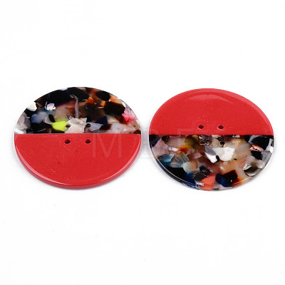 4-Hole Cellulose Acetate(Resin) Buttons BUTT-S026-002C-02-1