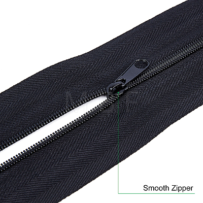 BENECREAT Nylon Invisible Widen Zipper Fastener FIND-BC0001-69B-1