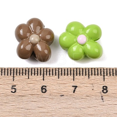 Opaque Acrylic Enamel Beads OACR-I029-01-1