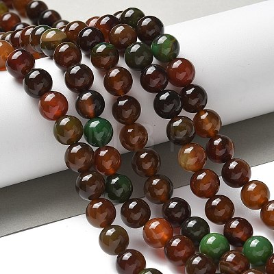 Natural Agate Beads Strands G-NH0001-G09-01-1