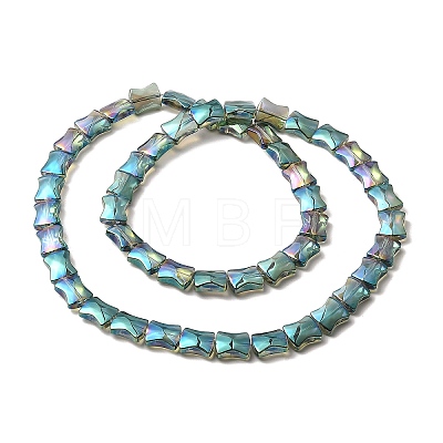 Electroplate Glass Beads Strands EGLA-H103-FR02-1