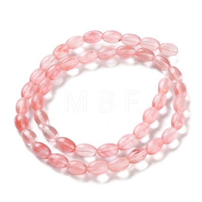 Cherry Quartz Glass Beads Strands G-I369-B22-01B-1