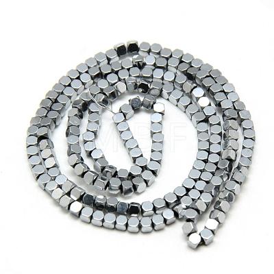 Electroplate Non-magnetic Synthetic Hematite Beads Strands G-Q486-61D-1