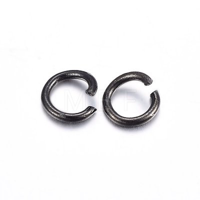 304 Stainless Steel Open Jump Rings X-STAS-H467-03B-8MM-1