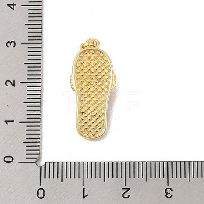 Brass Micro Pave Cubic Zirconia Pendants KK-R100-10G-02-1