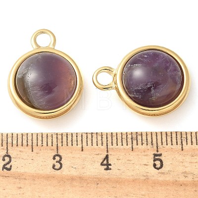 Ion Plating(IP) 304 Stainless Steel with Amethyst Pendants STAS-Q345-11G-02-1