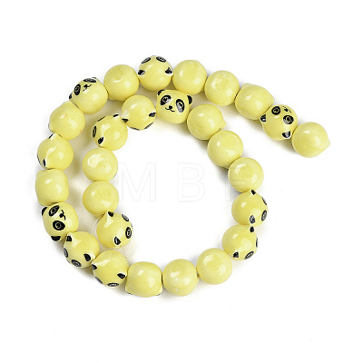 Handmade Porcelain Beads Strands PORC-P029-02E-1