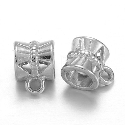 Tibetan Style Alloy Tube Bails LS-TIBE-30047-P-NR-1