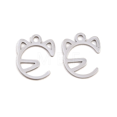 304 Stainless Steel Charms STAS-E521-07P-02-1