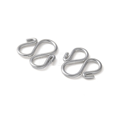 304 Stainless Steel S-Hook Clasps STAS-Z124-04B-P-1