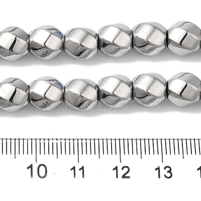 Electroplated Synthetic Magnetic Hematite Beads Strands G-I364-J01-05-1