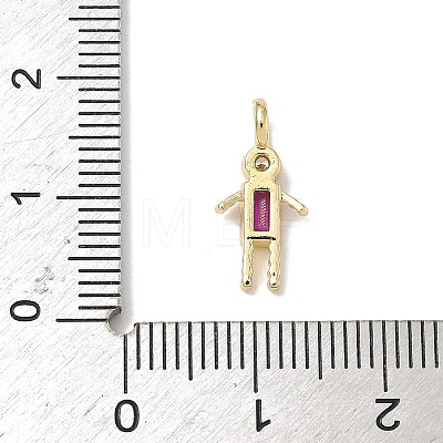 Brass Micro Pave Cubic Zirconia Pendants ZIRC-I356-17G-A06-1