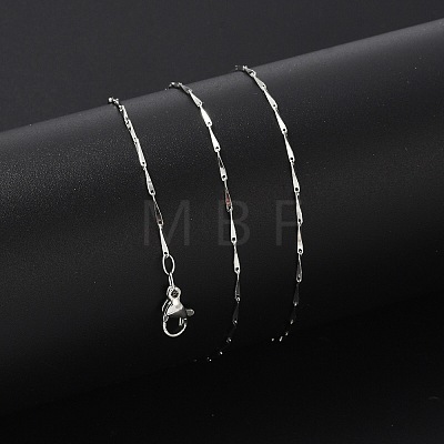 Brass Link Chain Necklaces for Women NJEW-D302-35P-1