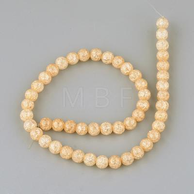 Synthetic Crackle Quartz Beads Strands GLAA-S134-8mm-07-1
