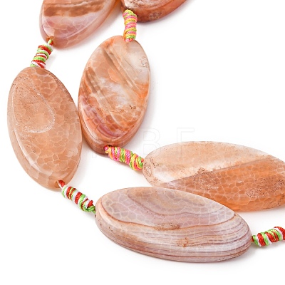 Natural Fire Crackle Agate Beads Strands G-F825-A01-01D-1