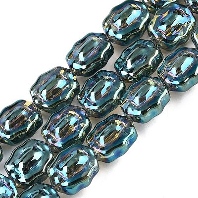 Electroplate Glass Beads Strands EGLA-T021-05F-1