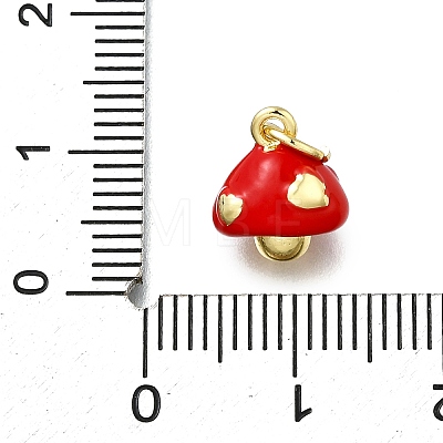 Brass Enamel Charms KK-K400-29G-03-1