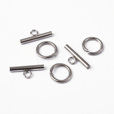 304 Stainless Steel Toggle Clasps X-STAS-H052-21-1