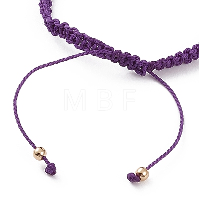 Adjustable Waxed Polyester Cord Braided Bead Bracelets BJEW-JB05846-05-1