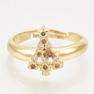 Brass Cubic Zirconia Pendants & Stud Earrings & Adjustable Rings Jewelry Sets SJEW-S043-05-1