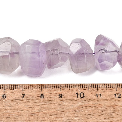 Natural Amethyst Nuggets Bead Strands G-P082-15-1