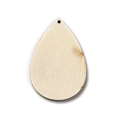 Single Face Printed Wood Big Pendants WOOD-H102-03J-1