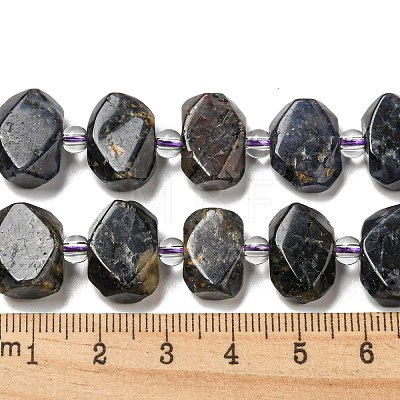 Natural Iolite Beads Strands G-G072-A06-03-1
