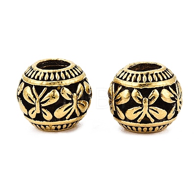 Tibetan Style Alloy European Beads FIND-Q121-10AG-1