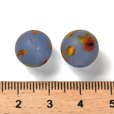 Handmade Frosted Lampwork Beads LAMP-C016-04C-08-1