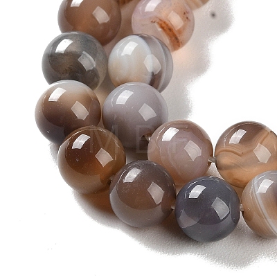 Natural Striped Agate/Banded Agate Beads Strands G-Z060-A01-B14-1