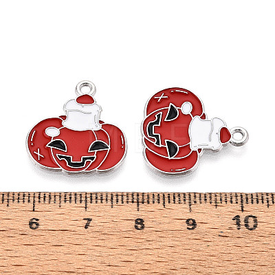 Halloween Theme Alloy and Enamel Pendants ENAM-T021-31J-01P-1