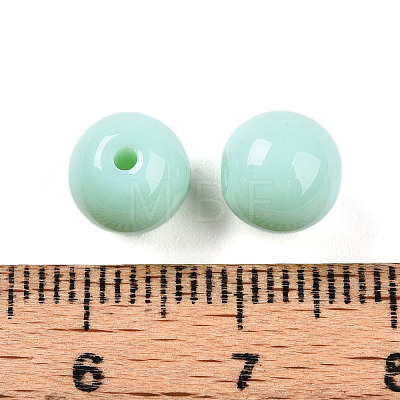 Opaque Solid Color Glass Beads GLAA-N007-8mm-A12-1