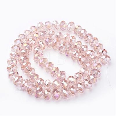 Electroplate Glass Beads Strands GR12MM-AB-1