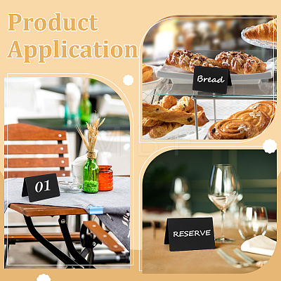 PVC 2 Side V Shaped Table Desktop Sign Display Stand AJEW-WH0696-523-1