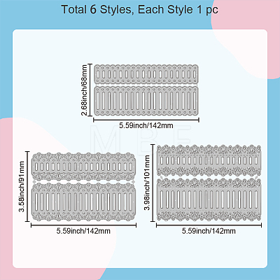 Carbon Steel Cutting Dies Stencils DIY-WH0309-1763-1