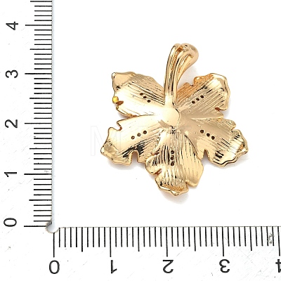 Brass Micro Pave Clear Cubic Zirconia Pendant Cabochon Settings KK-G556-12G-1