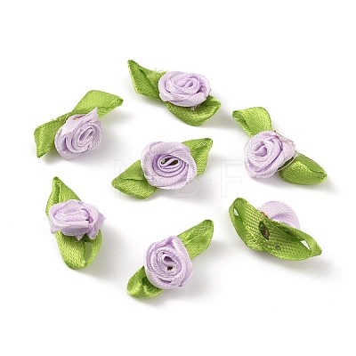 Polyester Rose Ornaments DIY-WH0308-242D-1