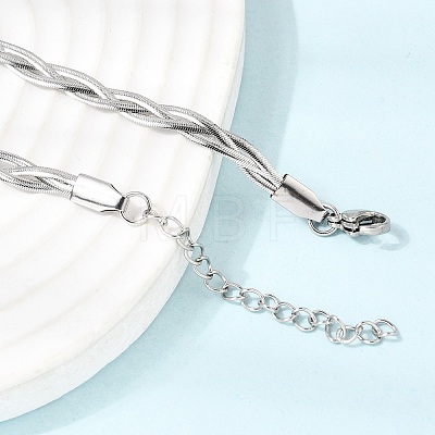 Unisex 304 Stainless Steel Necklaces NJEW-K305-12C-P-1