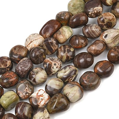 Natural Flower Agate Beads Strands GG-CBA787B-A34-1
