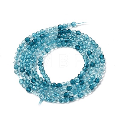 Transparent Glass Beads Strands X-GLAA-H027-01E-1