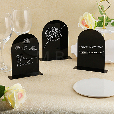 Arch Acrylic Blank Place Cards AJEW-WH0348-27-1