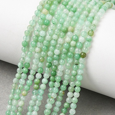 Natural Chrysoprase Beads Strands G-H358-A04-3mm-01-1