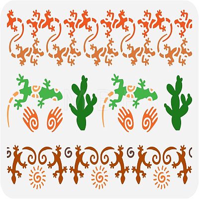 Large Plastic Reusable Drawing Painting Stencils Templates DIY-WH0202-521-1