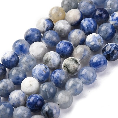 Natural Sodalite Beads Strand GSR8mmC013-1