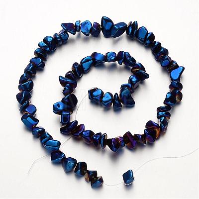 Electroplate Non-magnetic Synthetic Hematite Beads Strands G-F300-06-1