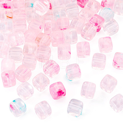 60Pcs Transparent Acrylic Beads OACR-TA0004-88E-1
