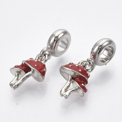 Alloy European Dangle Charms X-MPDL-T004-17P-1